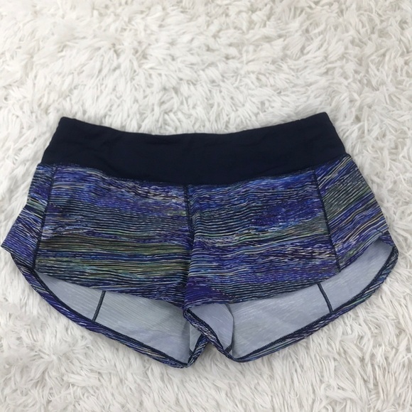 Lululemon Speed Up Short *2.5" Interconnect Blue Multi / True Navy - Picture 1 of 5